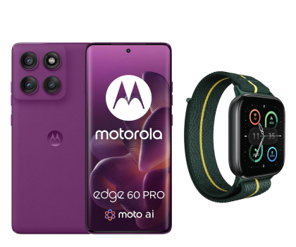 Smartfon Motorola edge 60 pro 5G 12/512GB Sparkling Grape + watch fit